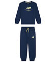 New Balance Sweatsæt - Stacked Logo - NB Navy