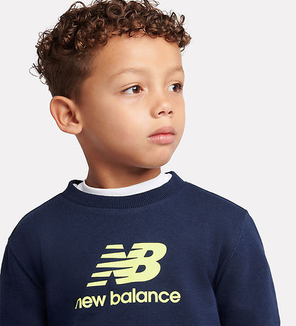 New Balance Sweatsæt - Stacked Logo - NB Navy