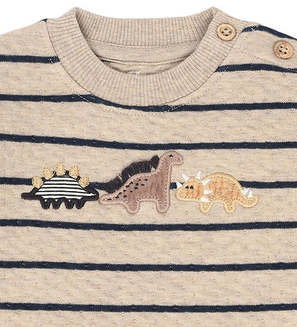 Hust and Claire Sweatshirt - HCSofus - Dinos - Biscuit