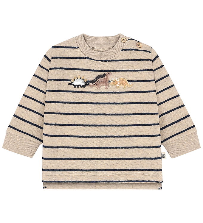 Hust and Claire Sweatshirt - HCSofus - Dinos - Biscuit