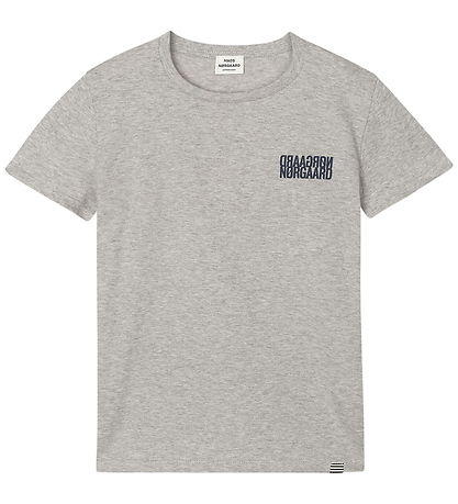 Mads Nørgaard T-shirt - Mid Grey Melange