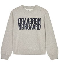 Mads Nørgaard Sweatshirt - Mid Grey Melange