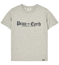 Mads Nørgaard T-shirt - Mid Grey Melange