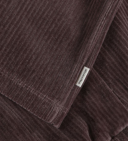 Minymo Bukser - velour - Plum Truffle