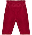 Minymo Bukser - Velour - Rio Red