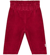 Minymo Bukser - Velour - Rio Red