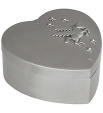 Noa Kids Smykkeskrin - Fortinnet - 10 cm - Enhjørning