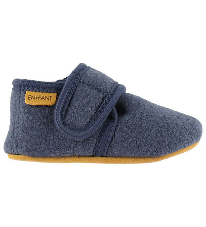En Fant Hjemmesko - Uld - Vintage Indigo