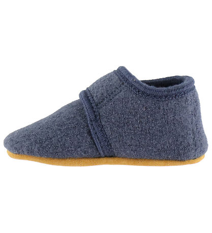 En Fant Hjemmesko - Uld - Vintage Indigo