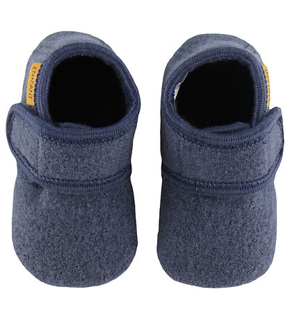 En Fant Hjemmesko - Uld - Vintage Indigo