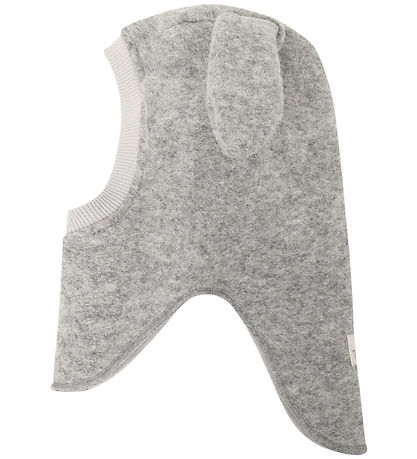Huttelihut Elefanthue - Uld - 2-lags - Medium Grey Melange