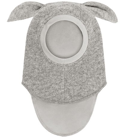 Huttelihut Elefanthue - Uld - 2-lags - Medium Grey Melange