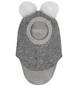 Huttelihut Elefanthue - Uld - 2-lags - Medium Grey Melange m. Kv