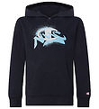 Champion Hoodie - Blue w. Print