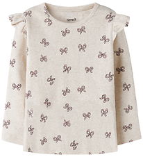 Name It Bluse - Rib - NmfRulies - Peyote Melange