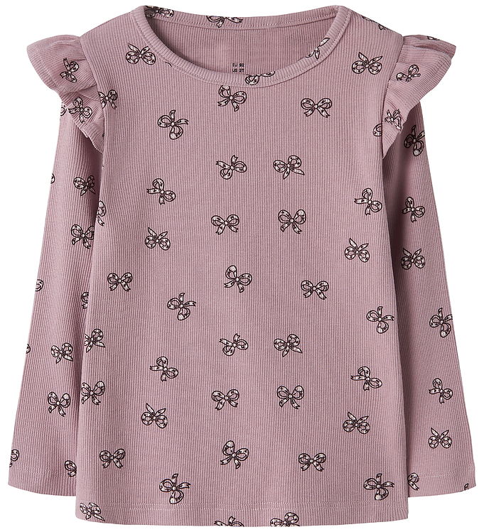 Name It Bluse - Rib - NmfRulies - Mauve Shadows