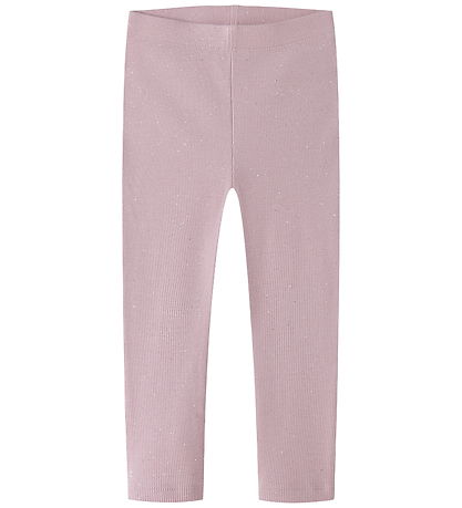 Name It Leggings - Rib - NmfRosally - Mauve Shadows