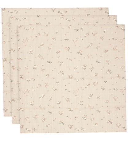 Jollein Stofbleer - 3-pak - 70x70cm - Wolly