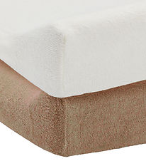 Jollein Puslepudebetræk - Terry - 2-pak - 50x70cm - Milky Coffe/