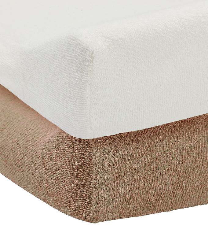 Jollein Puslepudebetræk - Terry - 2-pak - 50x70cm - Milky Coffe/