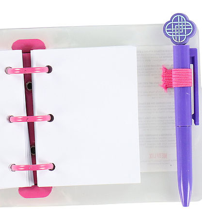 Kpop Demon Hunters Notesbog m. Pen - Mini - Lilla/Rosa