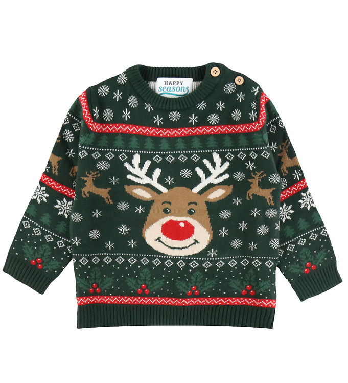 Jule-Sweaters Bluse - Strik - The Happy Rudolph Christmas