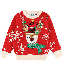 Jule-Sweaters Bluse - Strik - The Sparkling Reindeer