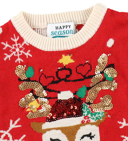 Jule-Sweaters Bluse - Strik - The Sparkling Reindeer
