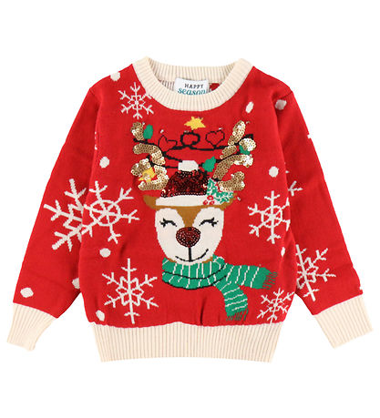 Jule-Sweaters Bluse - Strik - The Sparkling Reindeer