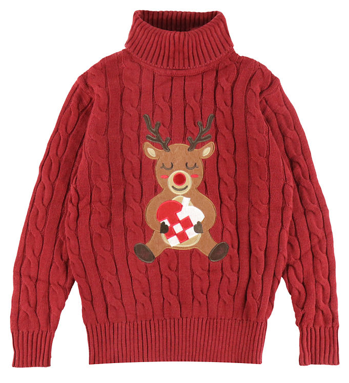 Jule-Sweaters Bluse - Strik - Loving Reindeer Cable