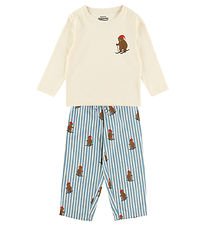 Jule-Sweaters Nattøj - 2-delt - The Beary Christmas - Off White/