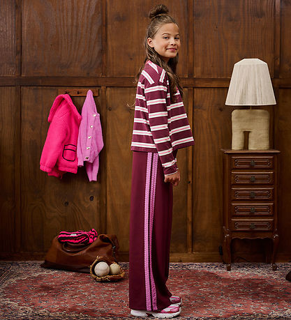 Z8 Bukser - Wide - Talia - Burgundy Battle