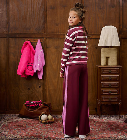 Z8 Bukser - Wide - Talia - Burgundy Battle