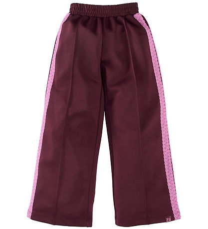Z8 Bukser - Wide - Talia - Burgundy Battle