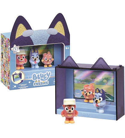 Bluey Figurer - 3-Pak - Fuzzies - Refresh