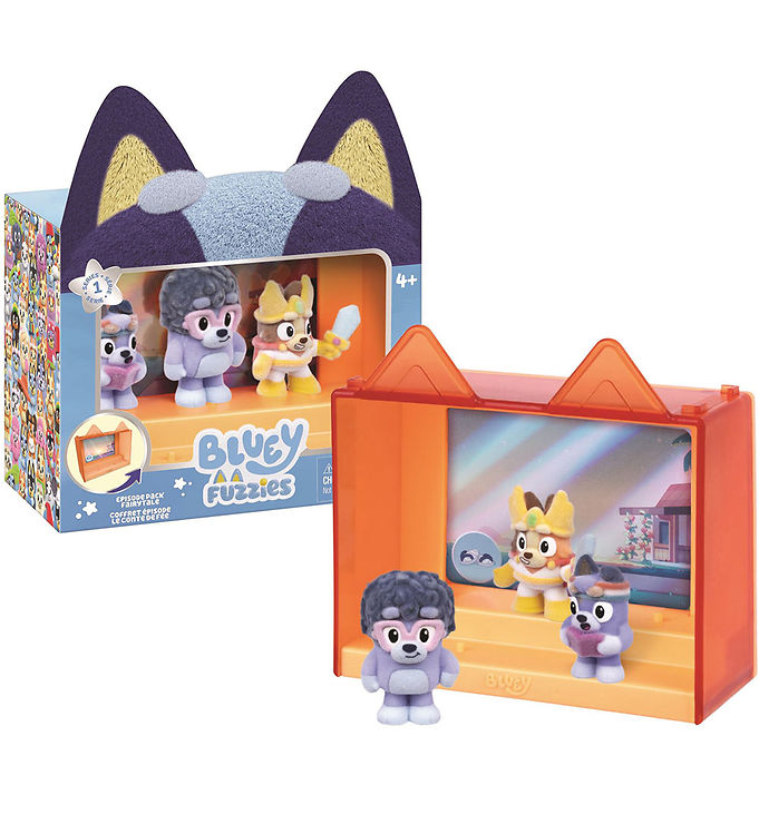 Bluey Figurer - 3-Pak - Fuzzies - Refresh