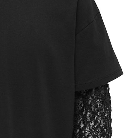 Kids Only Bluse - KogLia - Black/Black Lace Skirt