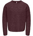 Kids Only Bluse - Strik - KogOlivia - Fudge/Melange