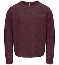 Kids Only Bluse - Strik - KogOlivia - Fudge/Melange