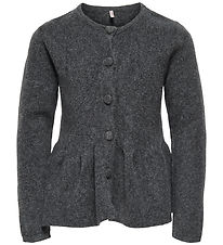 Kids Only Cardigan - Strik - KogPiruet - Dark Grey Melange