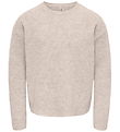 Kids Only Bluse - Strik - KogOlivia - Humus/Melange