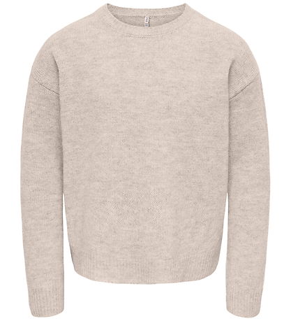 Kids Only Bluse - Strik - KogOlivia - Humus/Melange