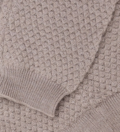 CeLaVi Bukser - Strik - Uld - Mocha Meringue Melange