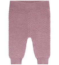 CeLaVi Bukser - Strik -Uld - Lilas Melange