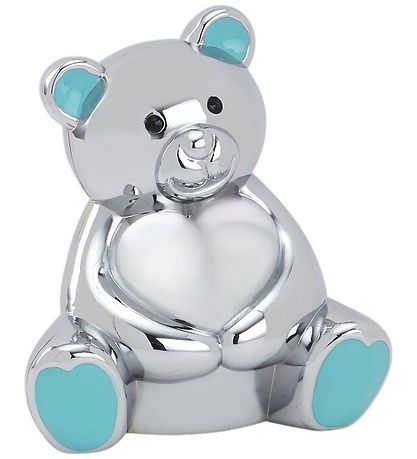 Noa Kids Sparegris - Forkromet - Bamse/Lyseblå