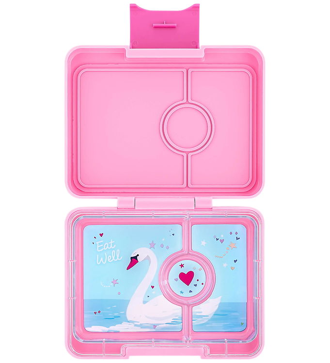 Yumbox Madkasse m. 3 Rum - Bento Snack - 480 ml - Power Pink