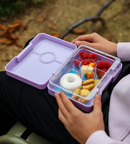 Yumbox Madkasse m. 3 Rum - Bento Snack - 480 ml - Ami Purple