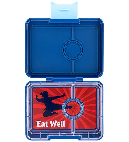 Yumbox Madkasse m. 3 Rum - Bento Snack - 480 ml - Ninja Blue