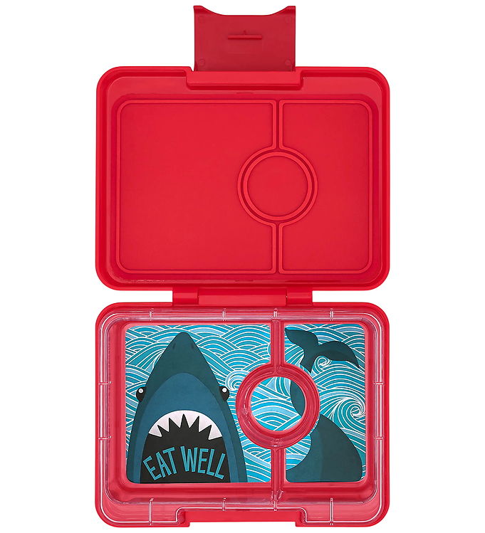Yumbox Madkasse m. 3 Rum - Bento Snack - 480 ml - Wow Red