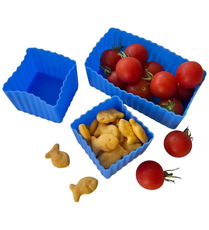Yumbox Indsatser - 3-pak - Silikone - Bento Cups - Blue